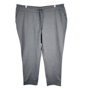 Womens Gray Dalia Sweatpants Drawstring Hi Rise Nylon Blend Stretch Size XL